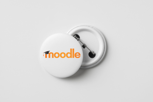 A badge showing the Moodle logo.